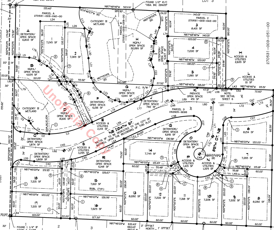 Bothell, WA - New 18 Lot Plat Elliot Estates Recorded April 29, 2021